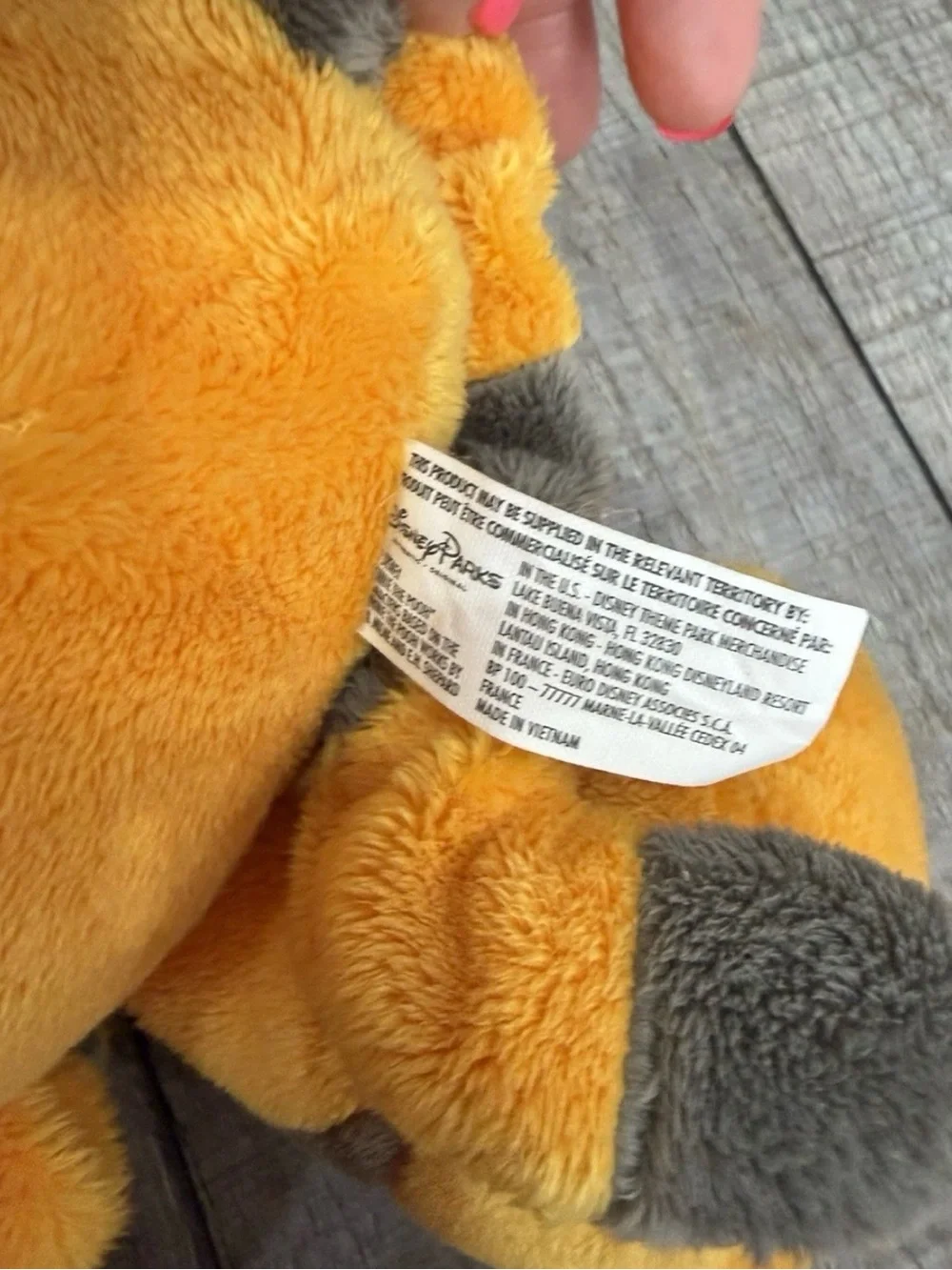 Disney Tigger Plush with Roo Mini Buddy - Orange Cream Accent